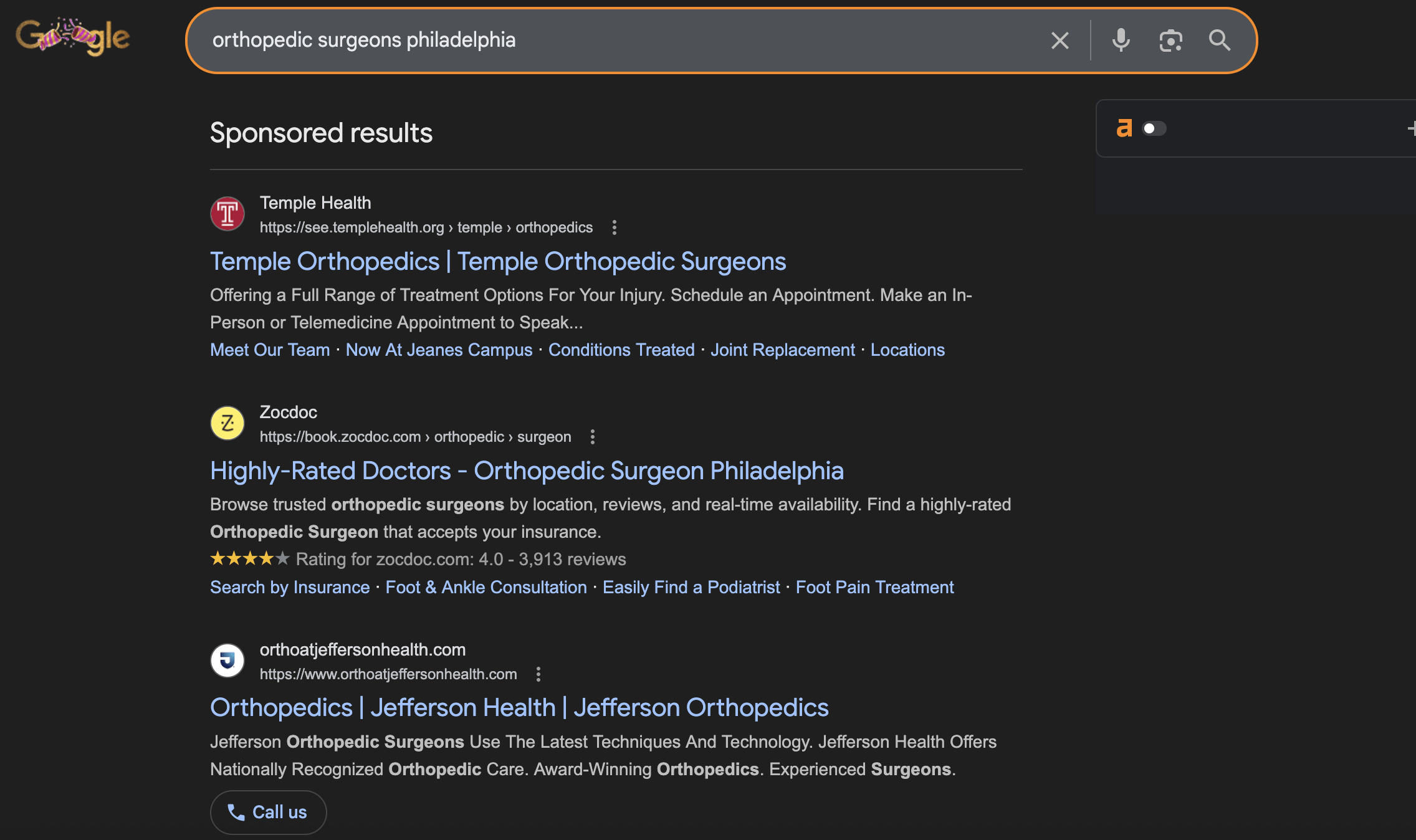 Google now labels all of the ads with one ad above that says "Sponsored"